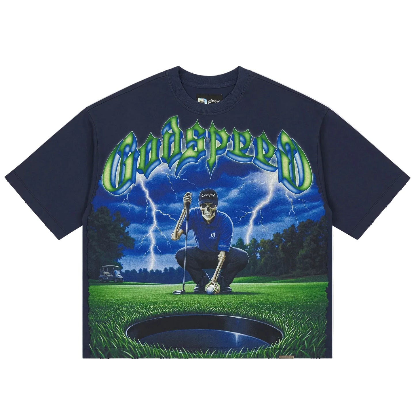 Godspeed No Mulligans Tee Navy