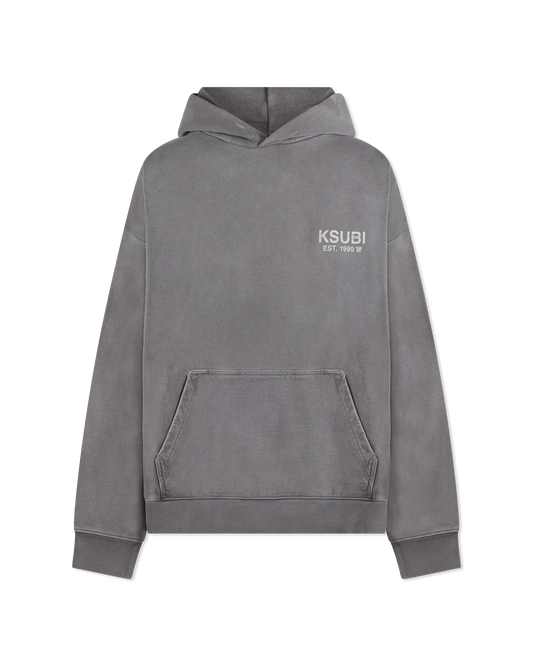 Ksubi Jeans State Ekcess Hoodie Charcoal Fade