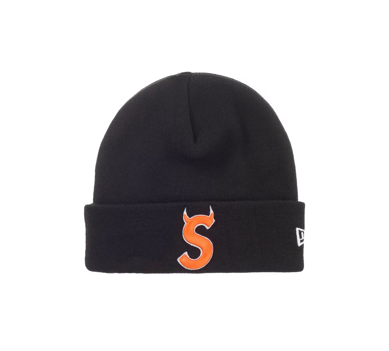 Supreme New Era Devil S Logo Beanie Black