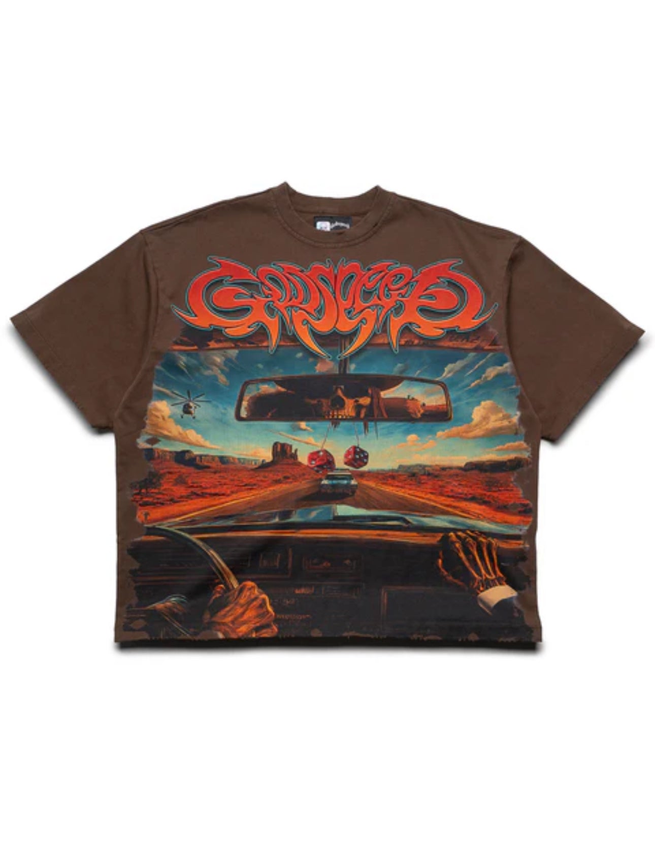 Godspeed On The Run Tee Mocha