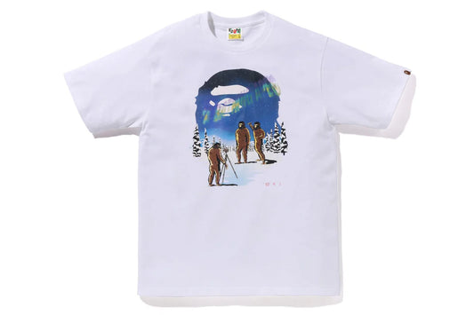 A Bathing Ape Aurora Ape Head Tee White