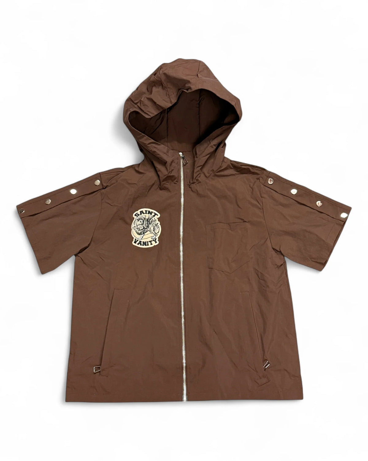Saint Vanity Nylon Brown Top Zipper
