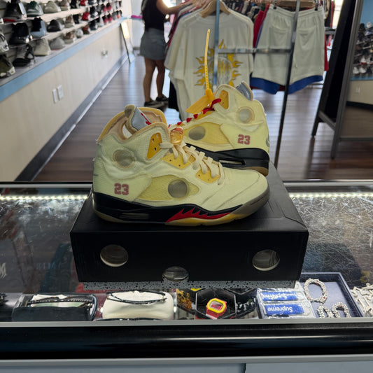 Off White Jordan 5 (Pre Owned)