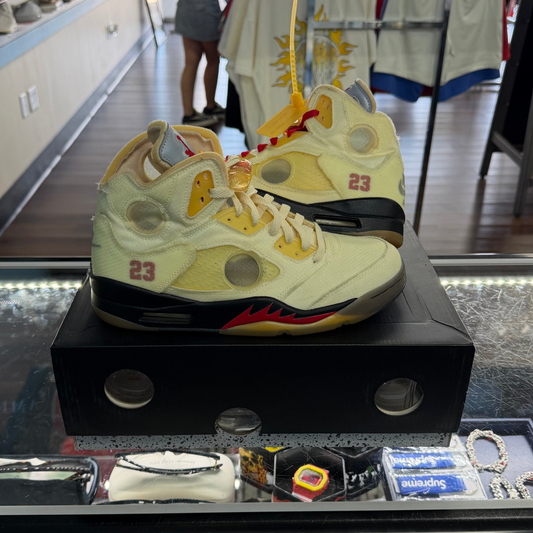 Jordan 5 OFF-White Sail (Pre Owned)