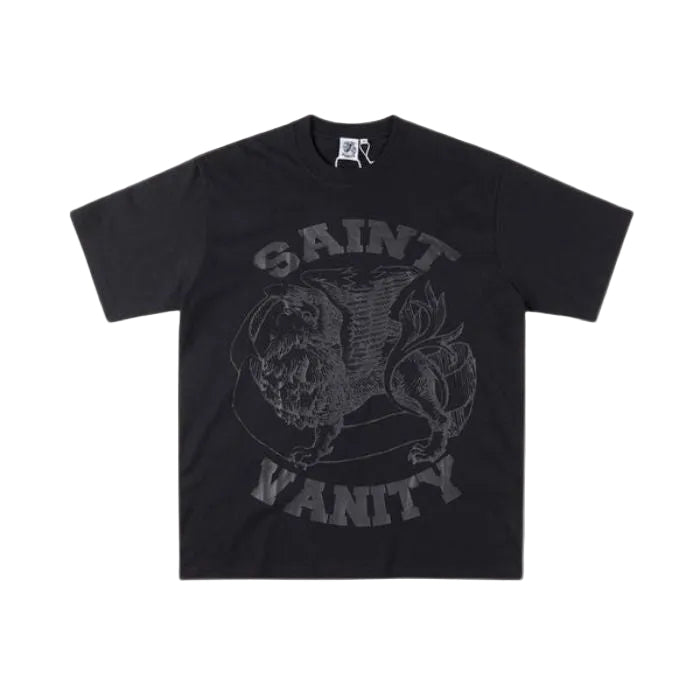 Saint Vanity Monochromatic Black Griffin Tee