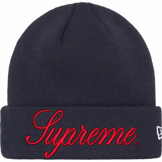 Supreme New Era Script Beanie ‘Navy’