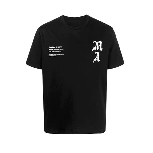 Amiri Wes Lang Checker Skull Tee Black