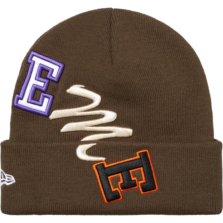 Supreme New Era Arc Beanie Brown