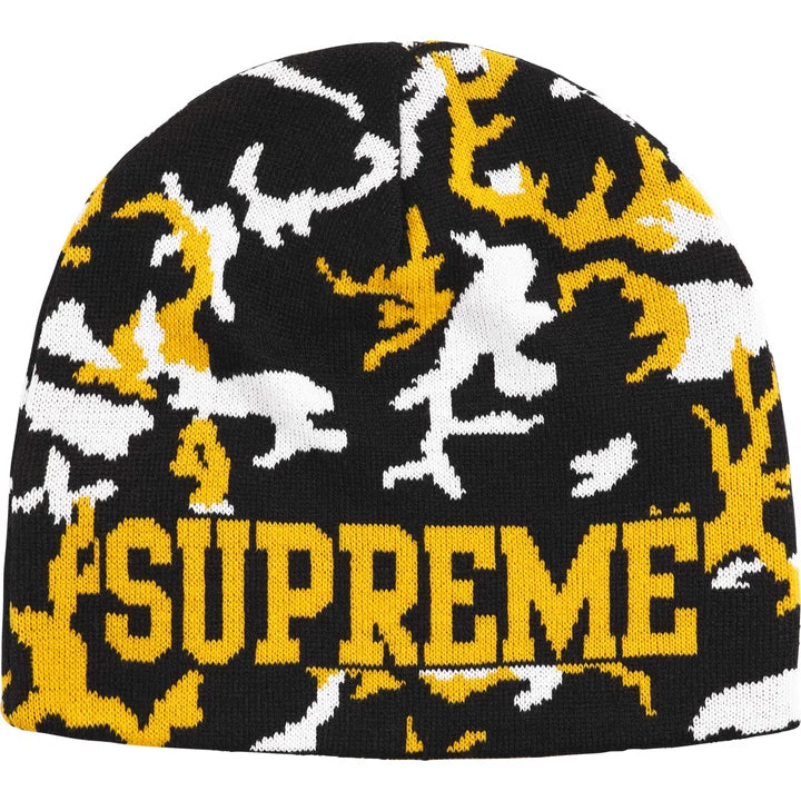 Supreme Reversible Camo Beanie Black