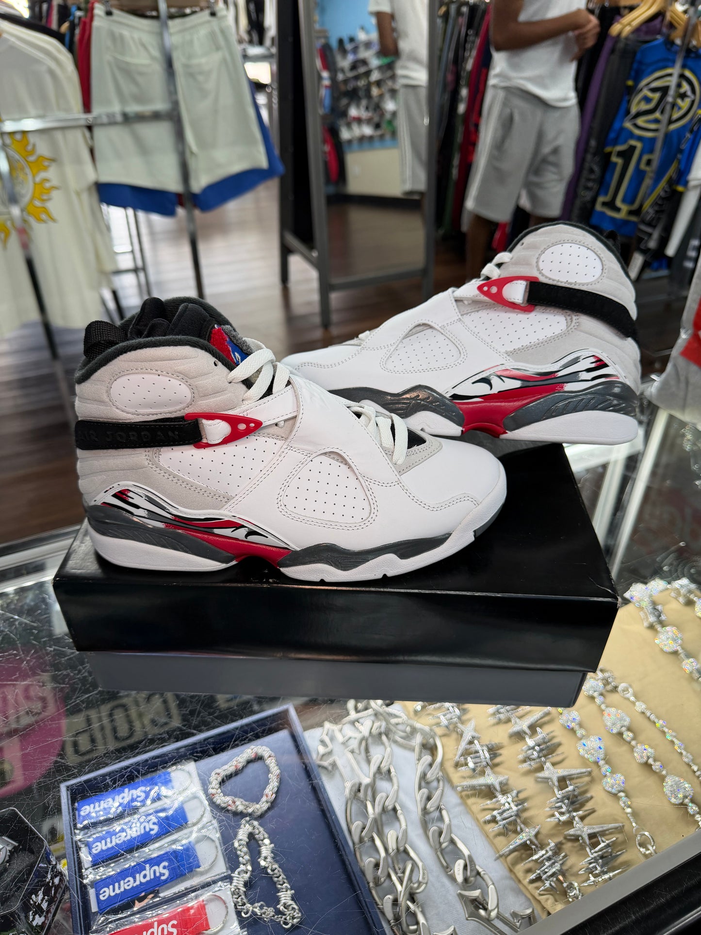Jordan 8 White True Red (2025) (Pre Owned)