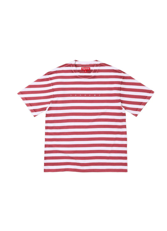 Supreme OverPrint Stripe S/S Tee “Red”