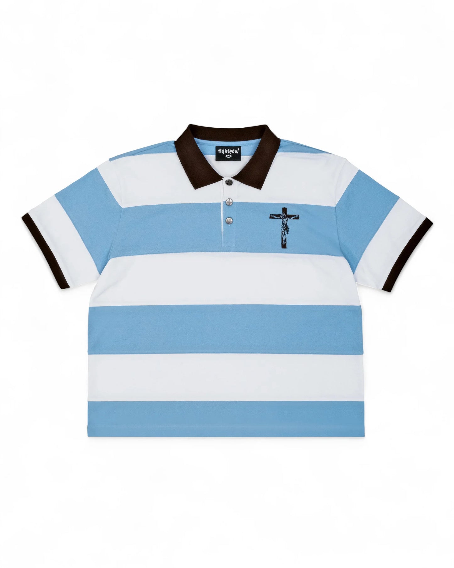 We Are Righteous Sacrifice Polo Blue