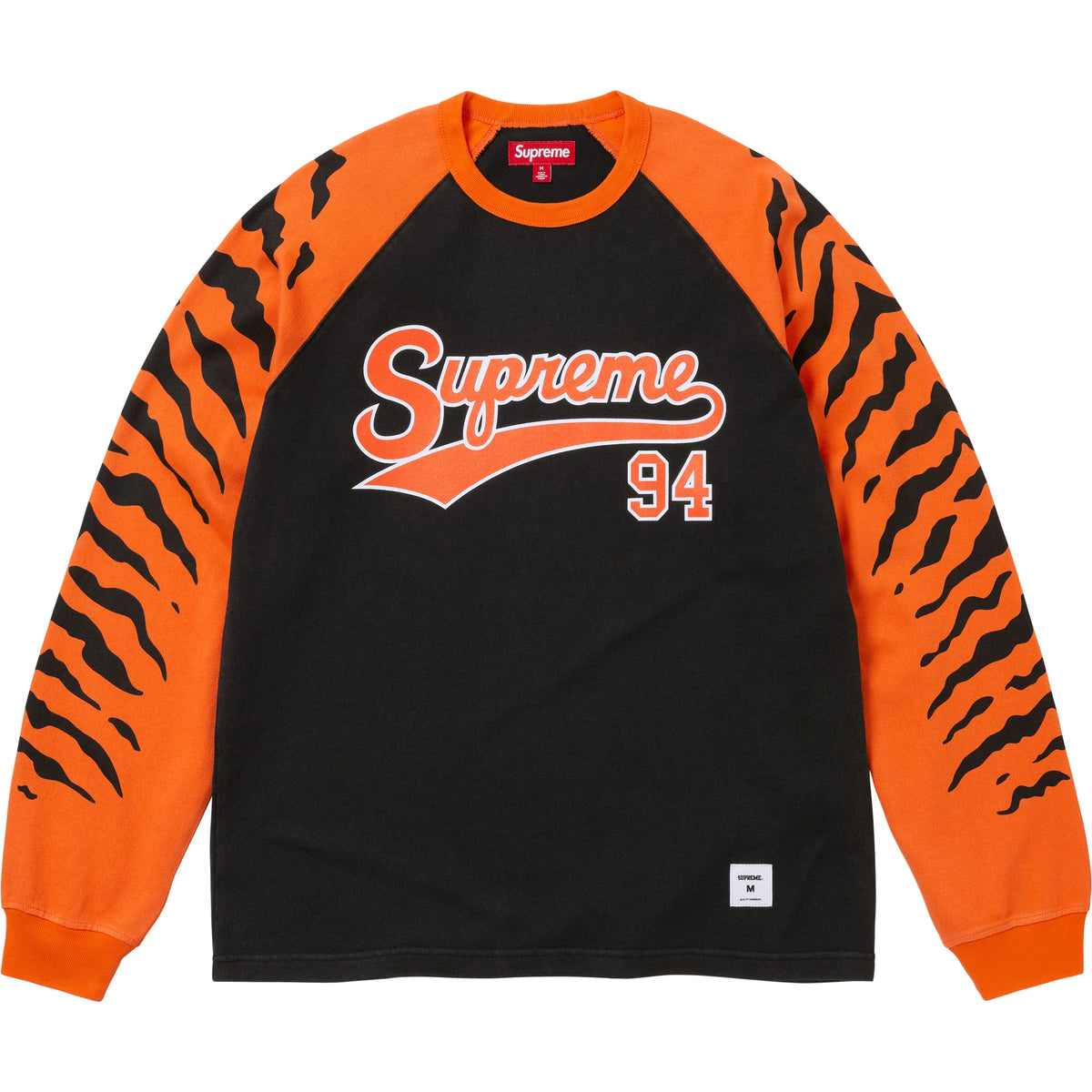 Supreme Tiger Raglan L/S Top Black