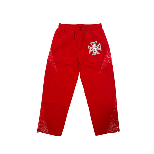 Mixed Emotion Nylon Pant Red