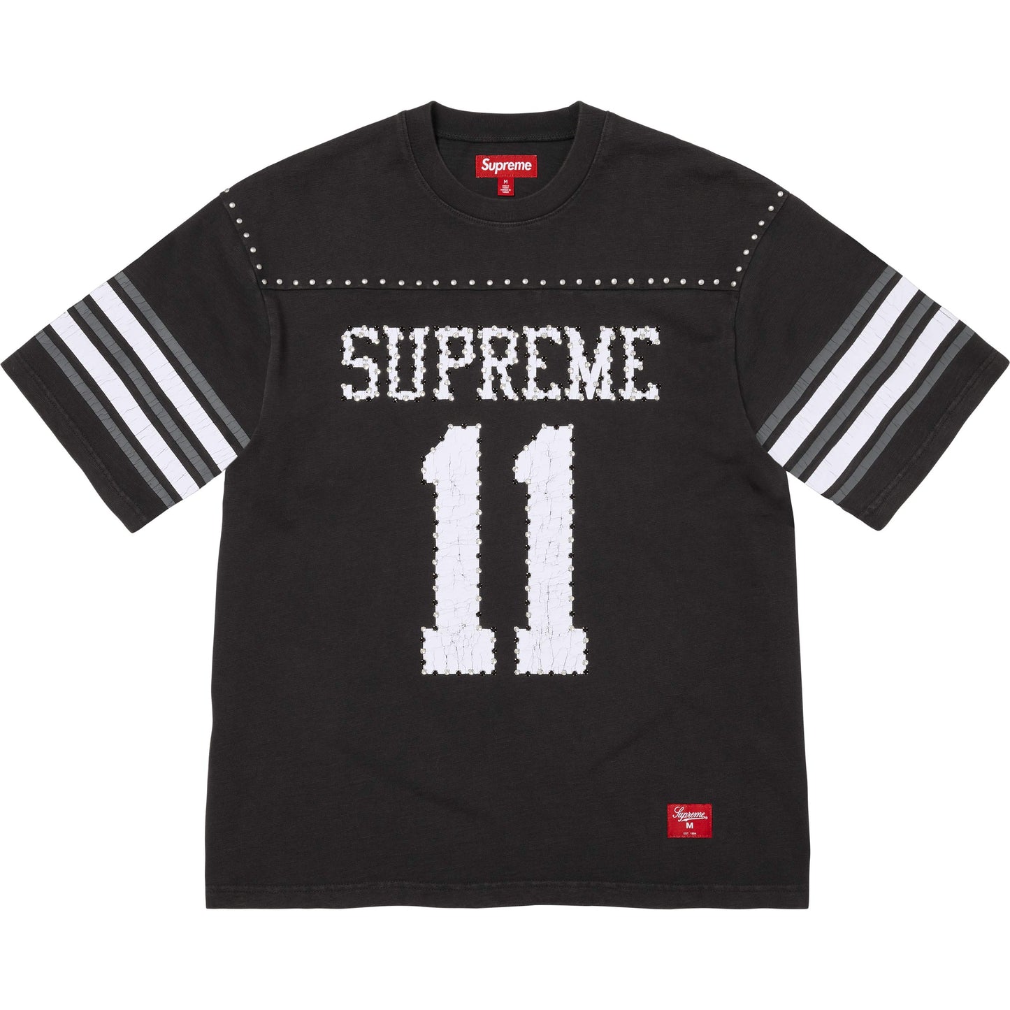 Supreme Studded S/S Football Top Black