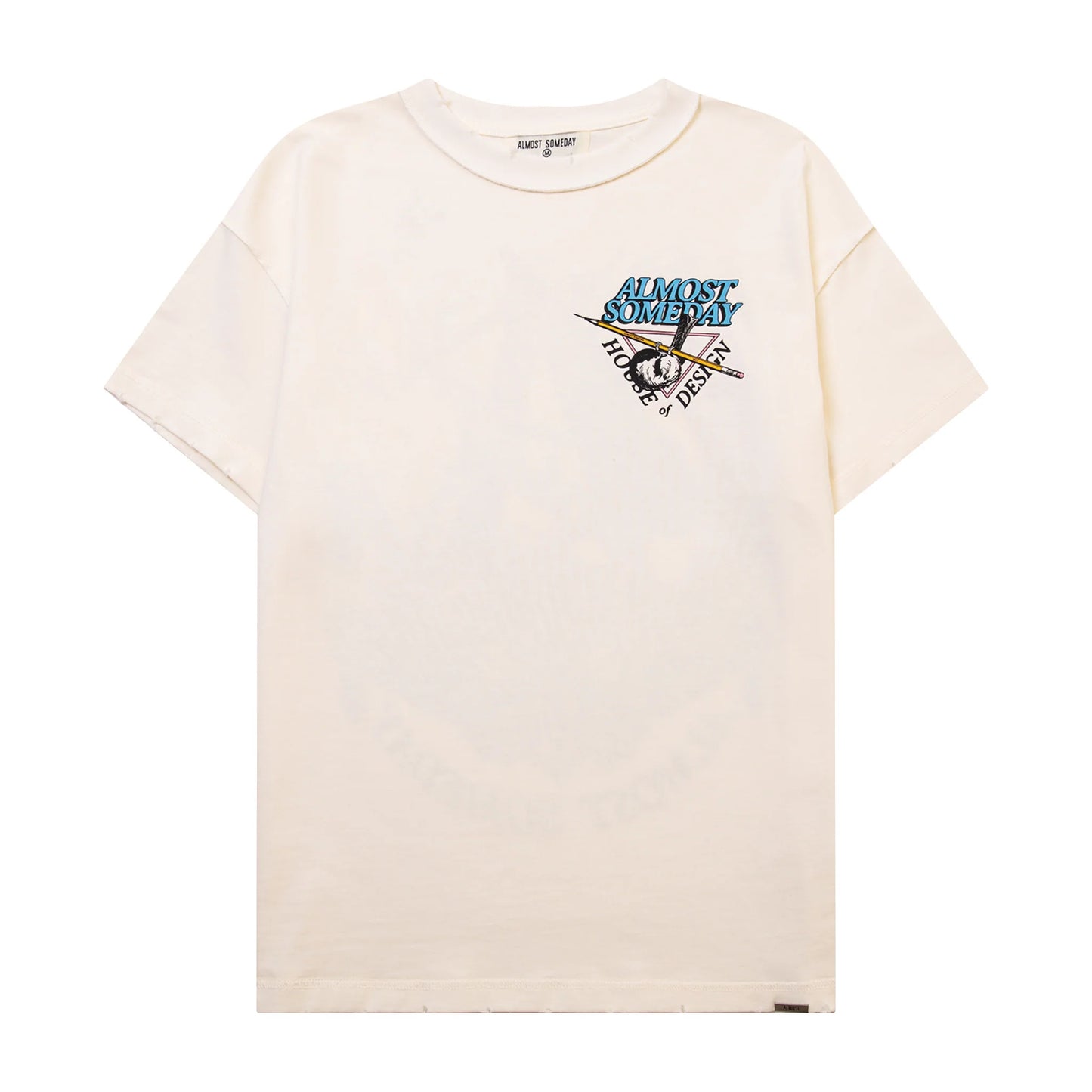 Almost Someday House of Design Tee Cream