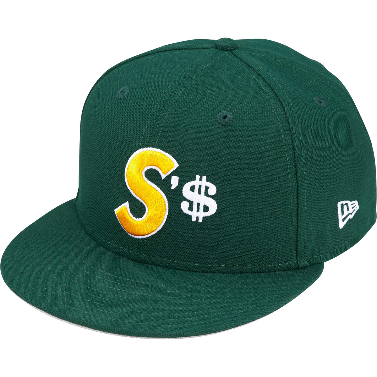 Supreme Money S Logo New Era Fitted Cap Green