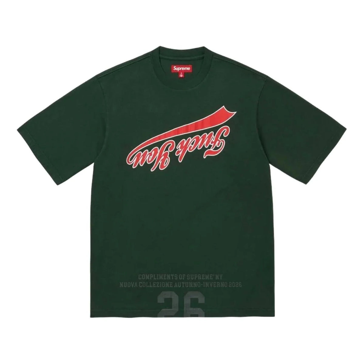 Supreme Cracked Flipped S/S Top Dark Green