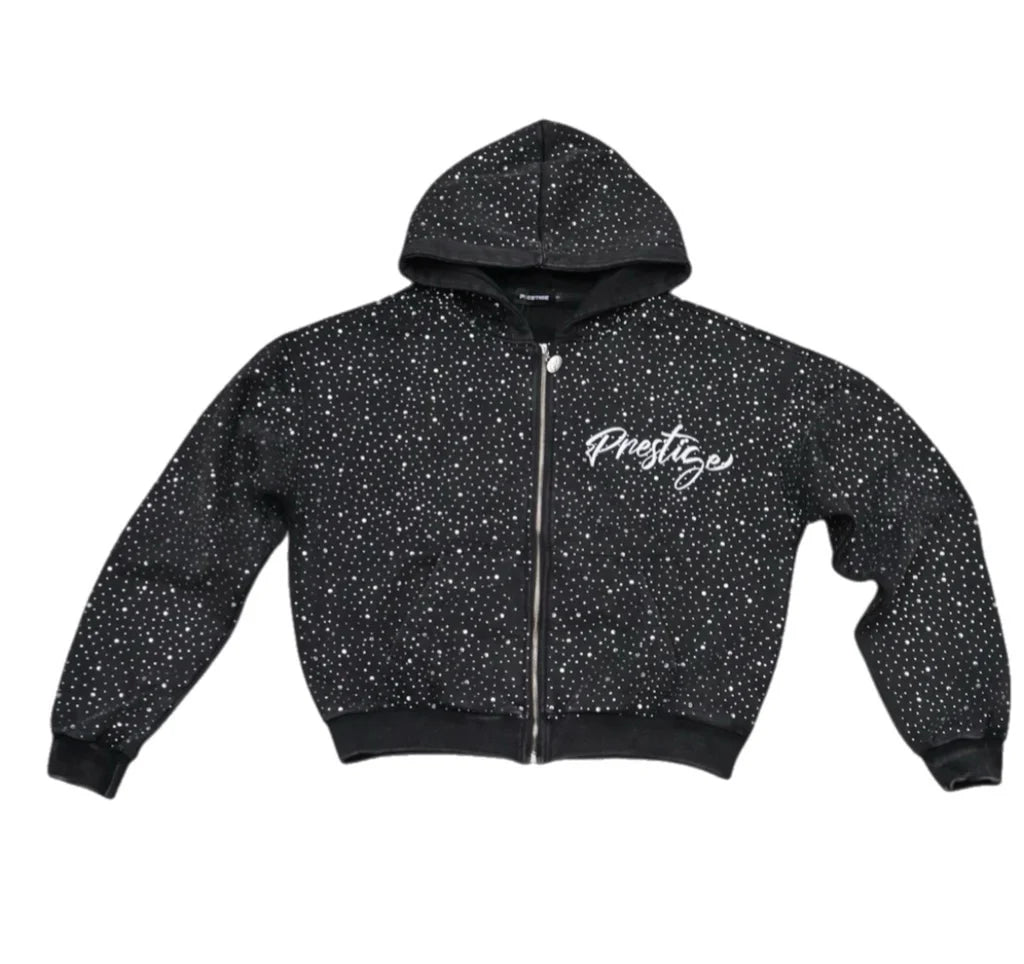 Prestige Diamond Hoodie Black