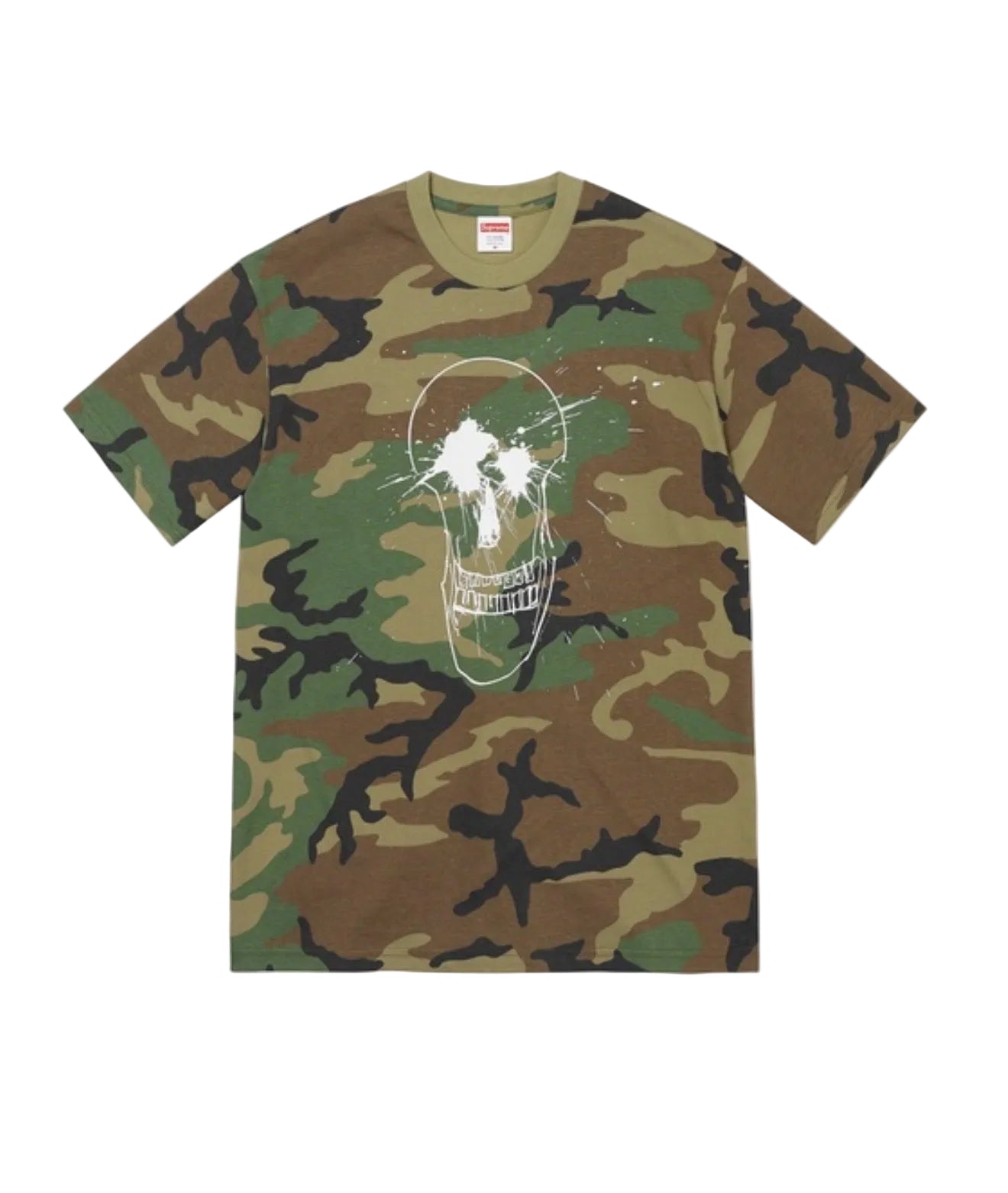Supreme Ralph Steadman Skull Tee Woodland Camo