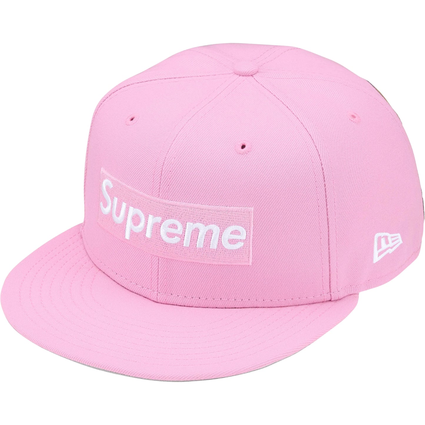 Supreme Rings Box Logo New Era 59Fifty Fitted Hat Pink
