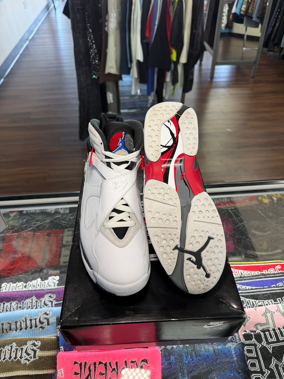 Jordan 8 White True Red (2025) (Pre Owned)