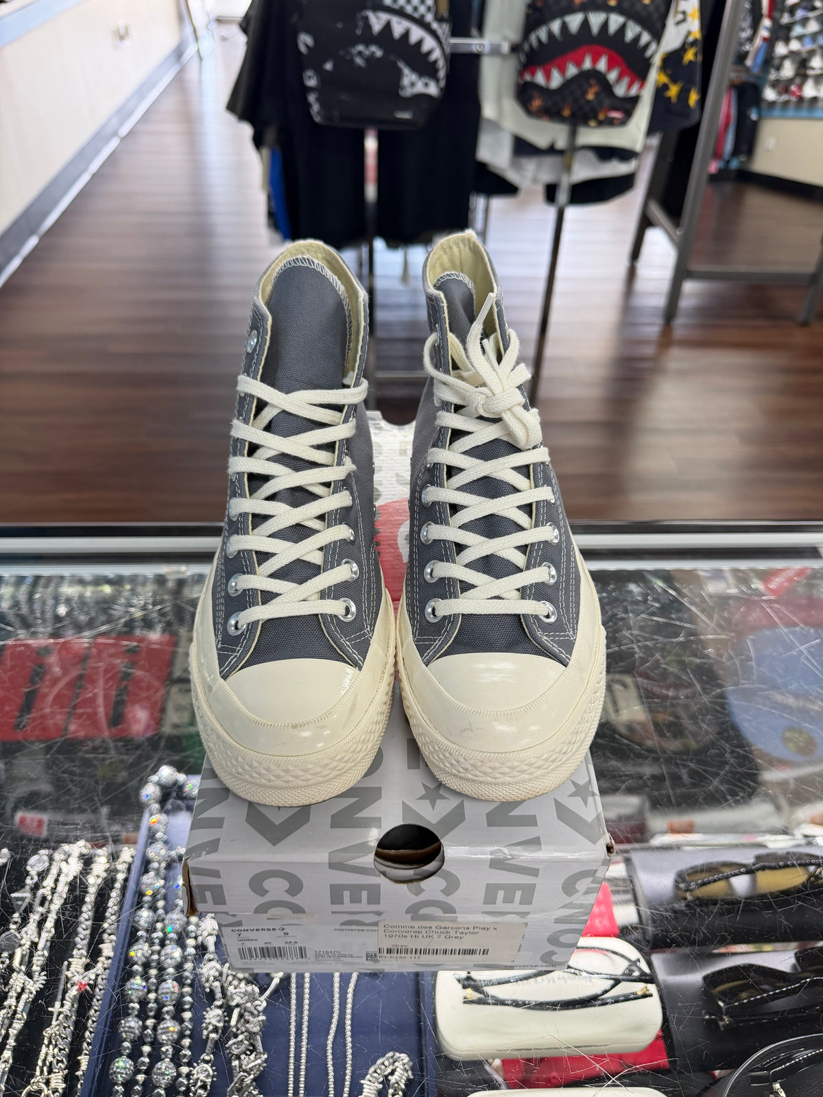 Converse X Comme des Garcons PLAY Grey (Pre Owned)