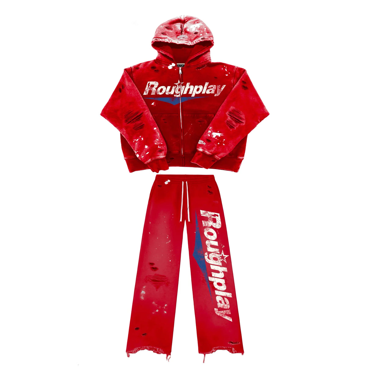 Roughplay Sweatsuit Red/ Blue
