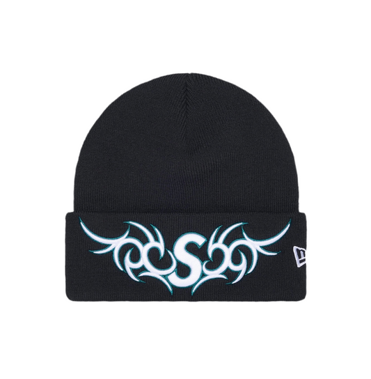 Supreme New Era Tribal S Logo Beanie Navy