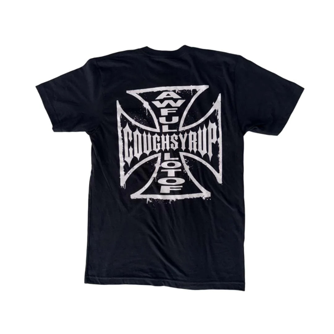 Awful Lot of Cough Syrup West Coast Choppers SS Black Tee
