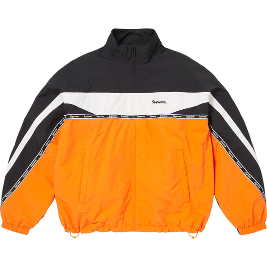Supreme Logo Taping Track Jacket Orange