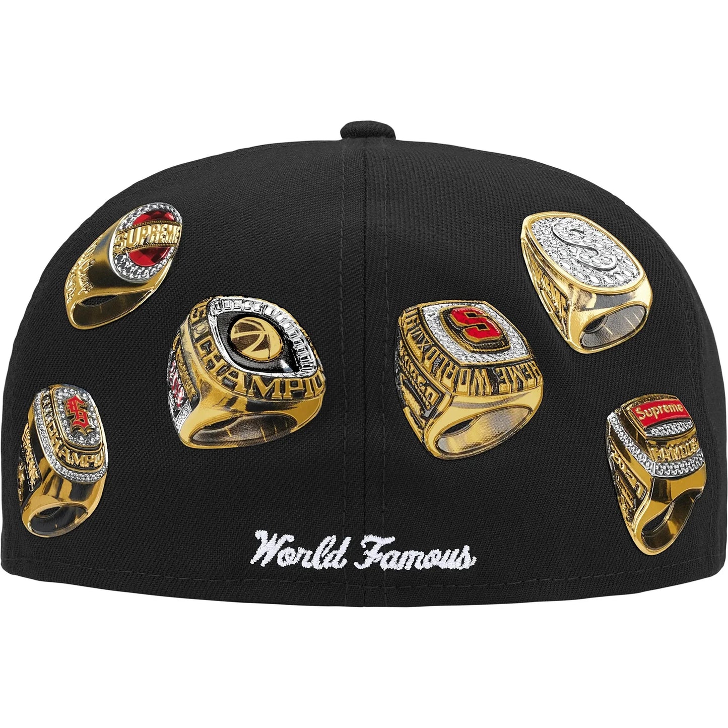 Supreme Rings Box Logo New Era 59Fifty Fitted Hat Black