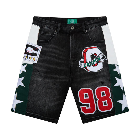 Campus Goods Valor Denim Jorts Black