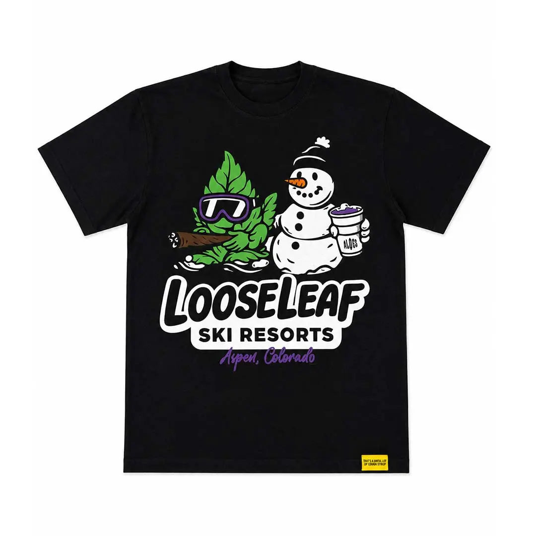 Awful Lot of Cough Syrup Loose Leaf Ski Resorts Black