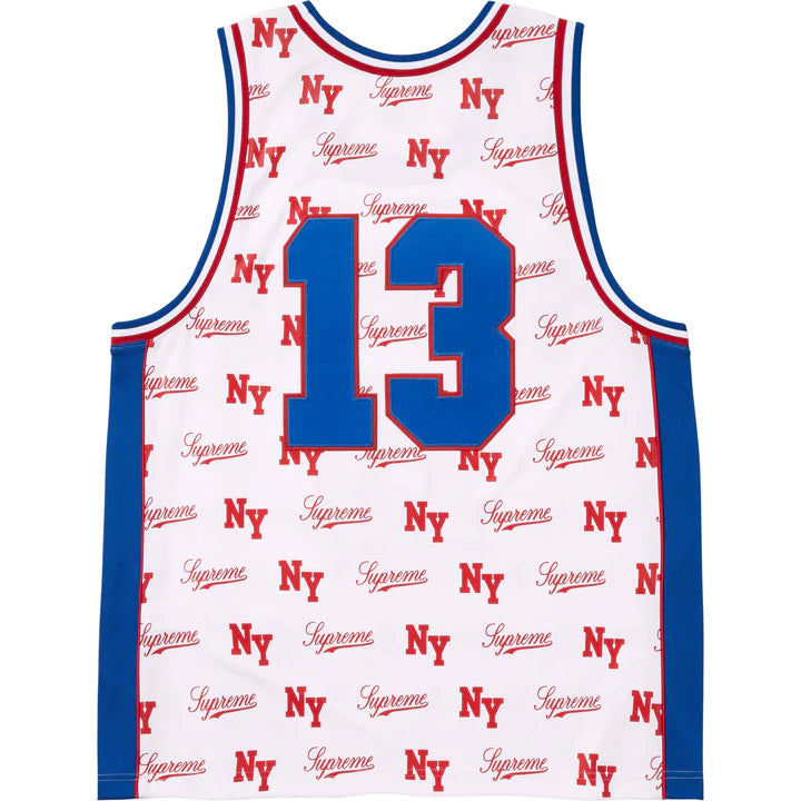 Supreme Mitchell & Ness Monogram Basketball Jersey White