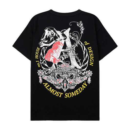 Almost Someday House of Design Tee Sun Fade Black