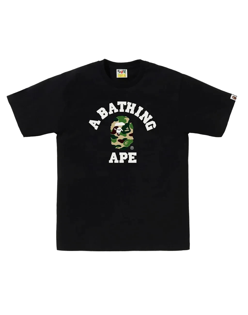 BAPE ABC Camo College Tee Black Green
