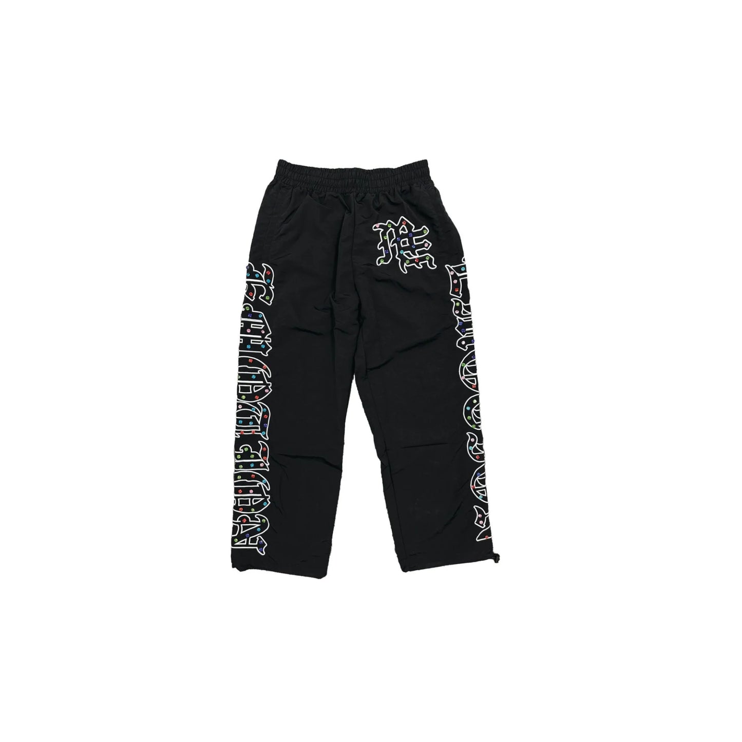 Mixed Emotion ‘ME’ Rhinestone Nylon Pants