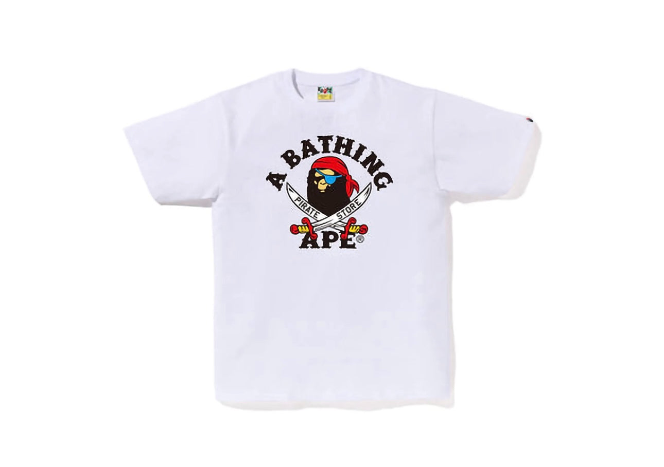 BAPE Captain Ape Pirate Tee ‘White’