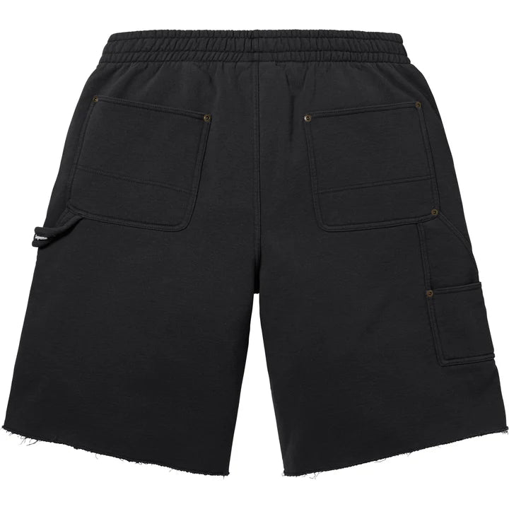 Supreme Double Knee Painter Sweat short Black