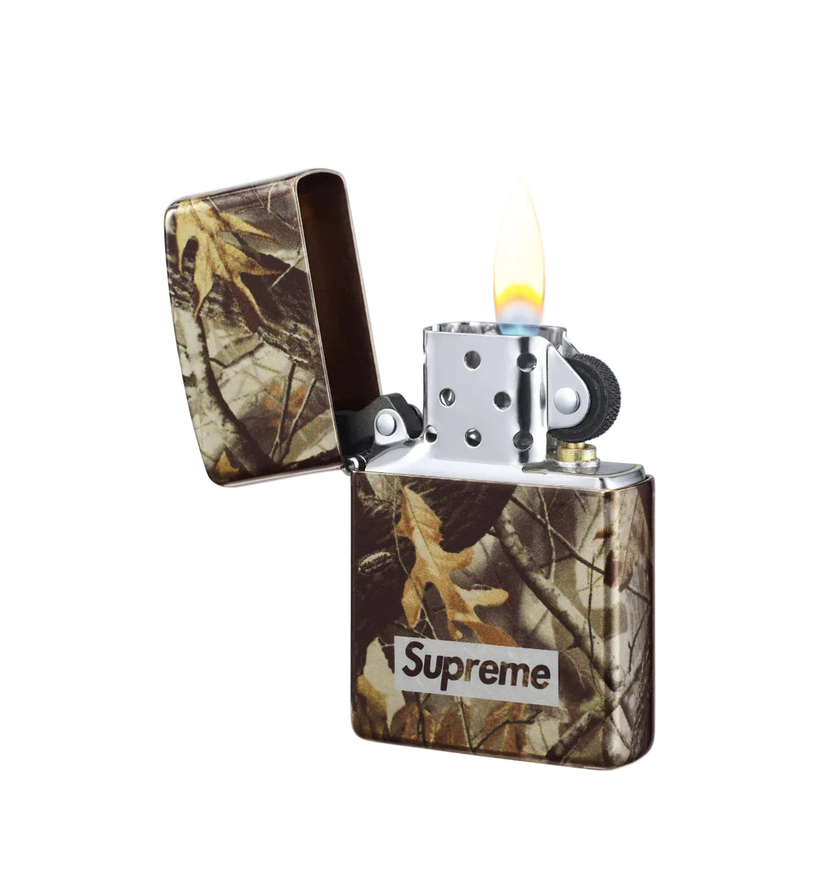 Supreme Logo Zippo Lighter Realtree Camo