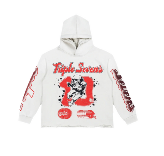 Triple Sevens All Star Hoodie White/Red