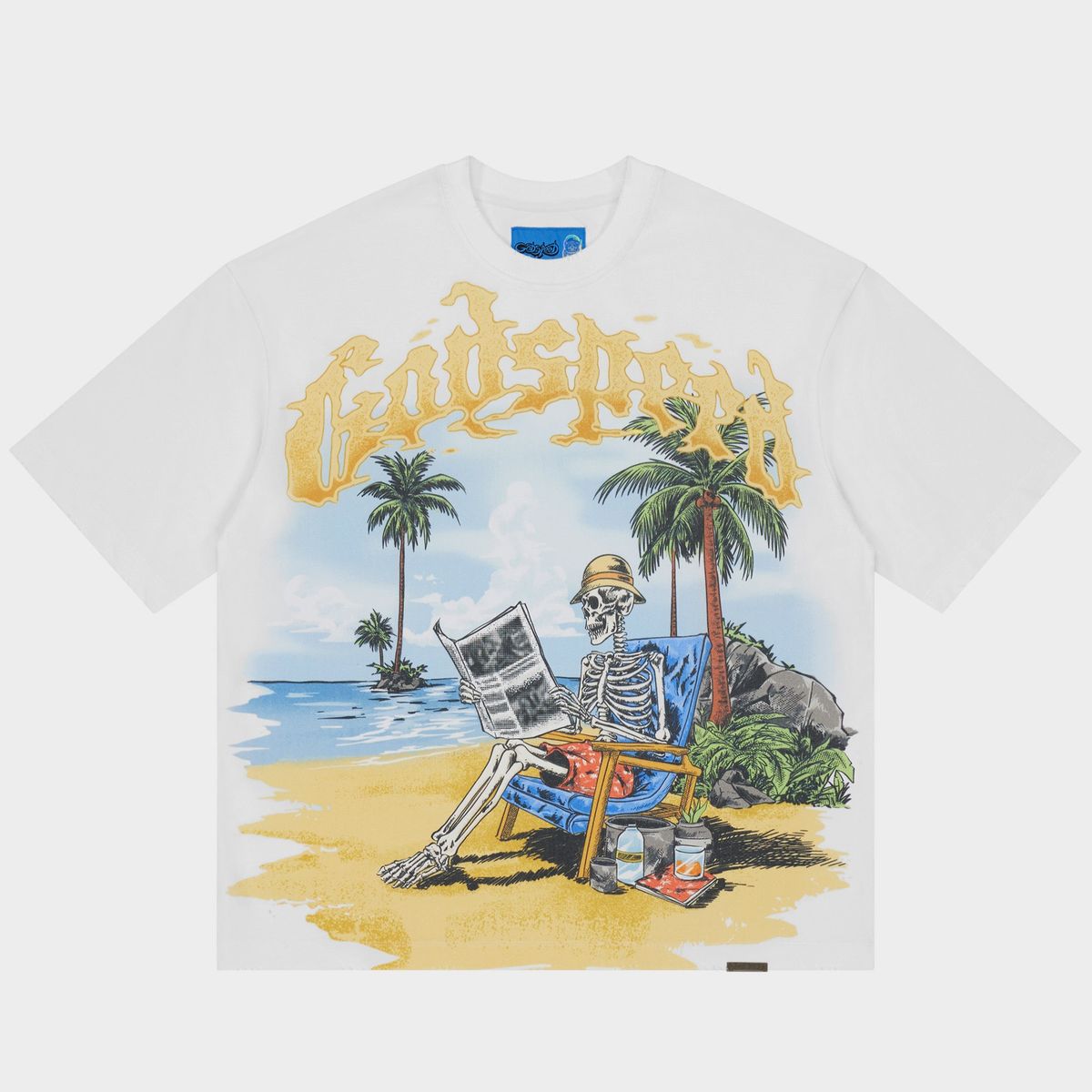 Godspeed Skelton Beach II Tee White