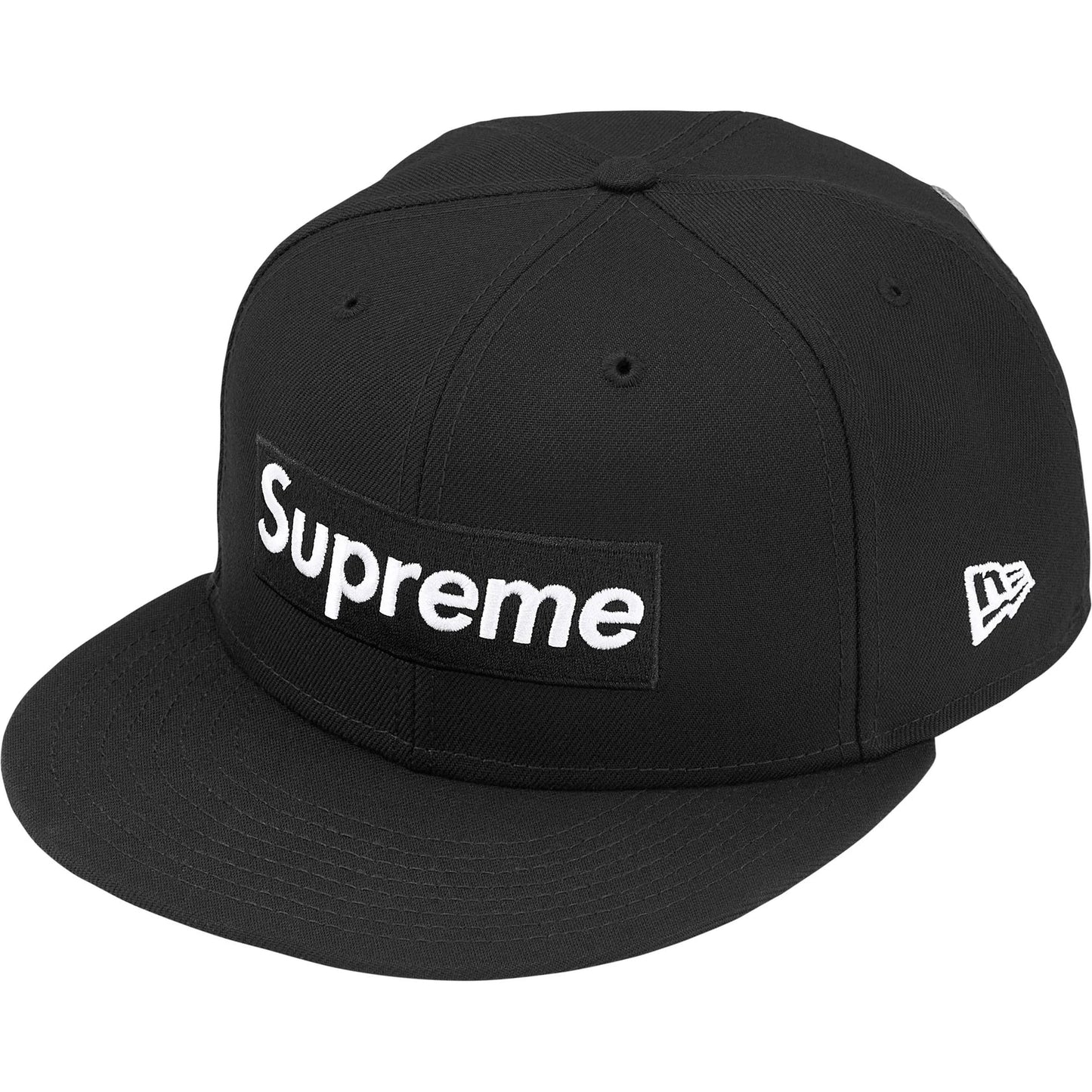 Supreme Rings Box Logo New Era 59Fifty Fitted Hat Black