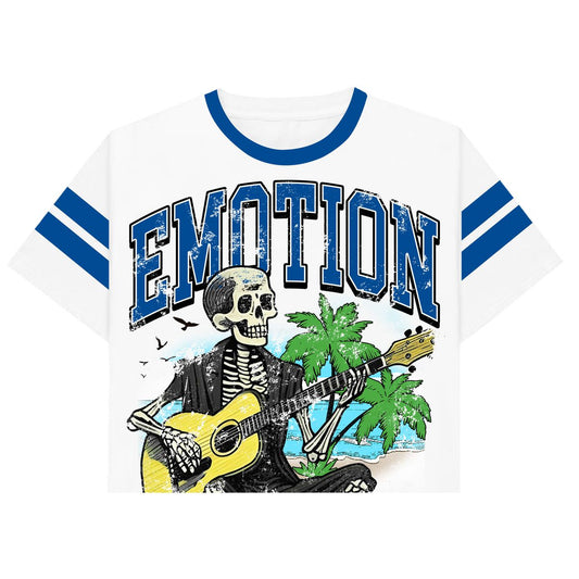 Mixed Emotions Cropped Tee ‘Guitar’