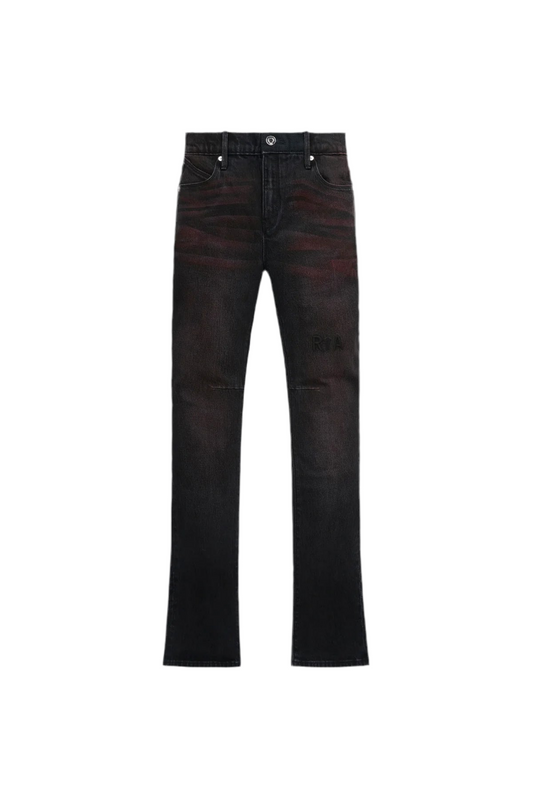 RTA Denis Skinny Jean Black Red Glow