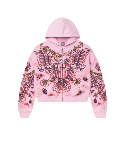 Vale Forever Pink Flag Zip Up