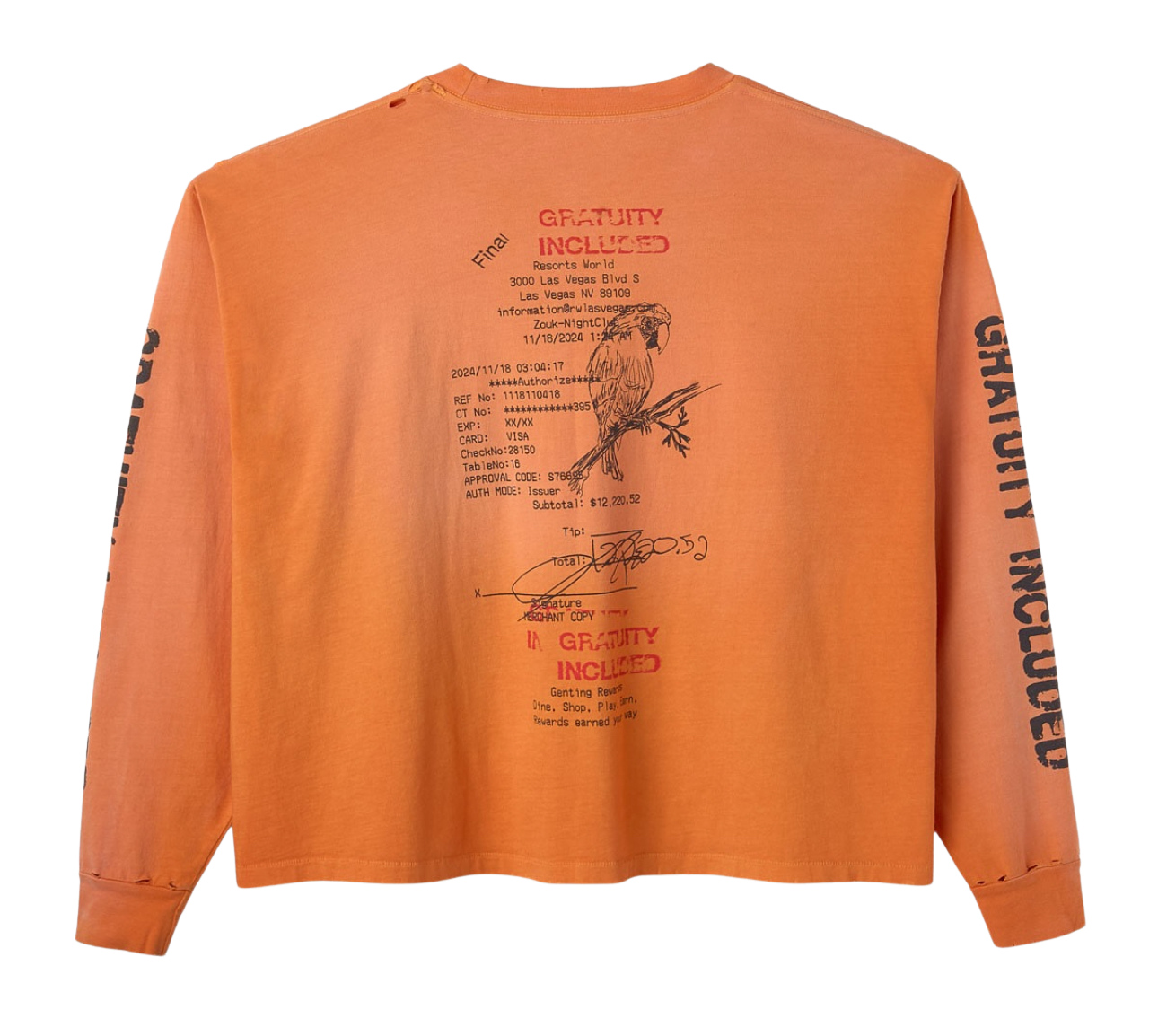 HMDD Gratuity Added Long-sleeve