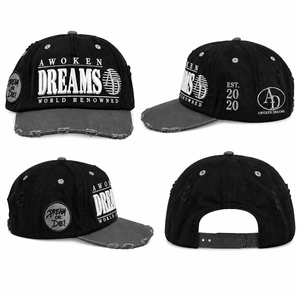 Awoken Dreams Dream or Die Trucker Black
