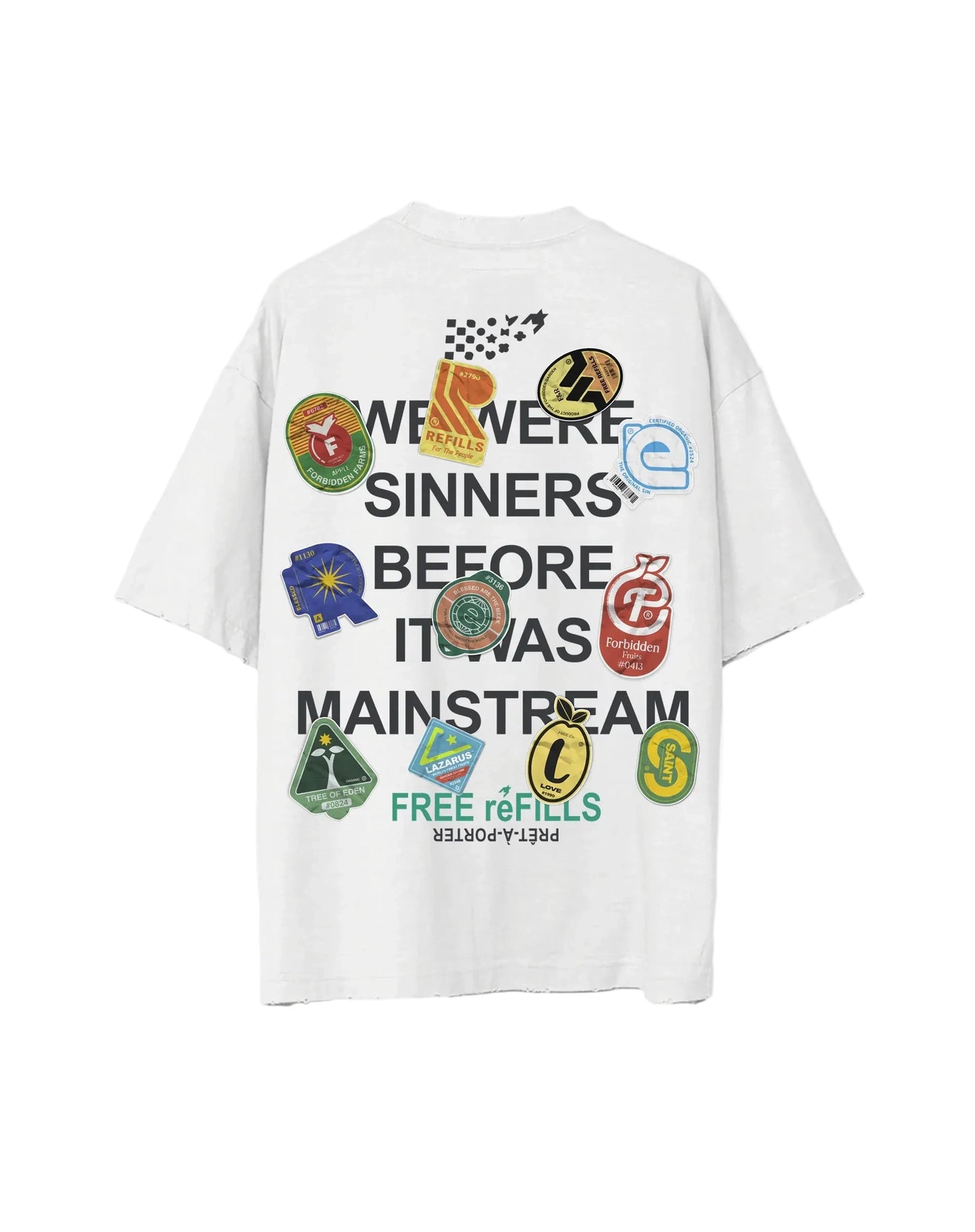 Free Refills Forbidden Tee Vintage White